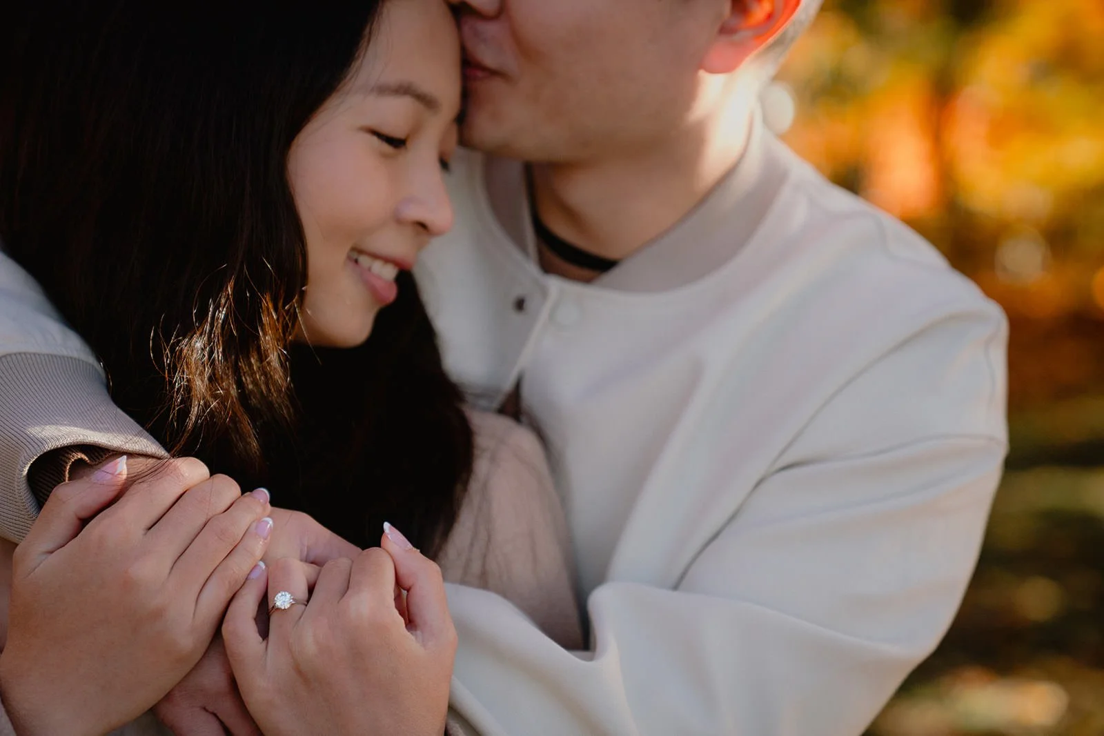 Proposal photoshoot at Lake Kawaguchiko — autumn