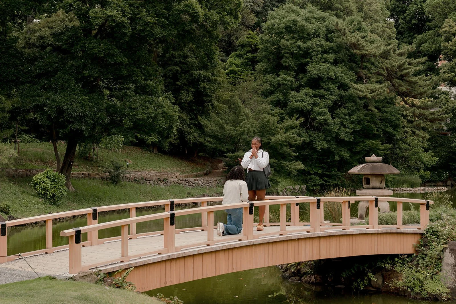 Proposal photoshoot at Shinjuku Gyoen