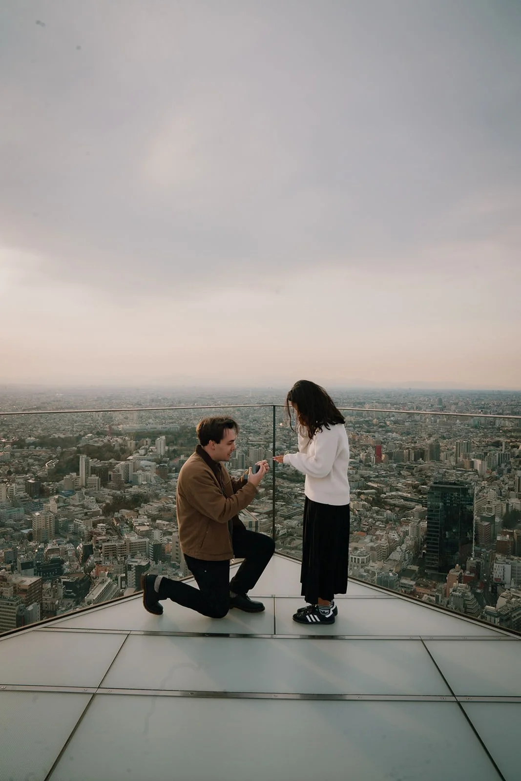 Proposal photoshoot at Shibuya Sky