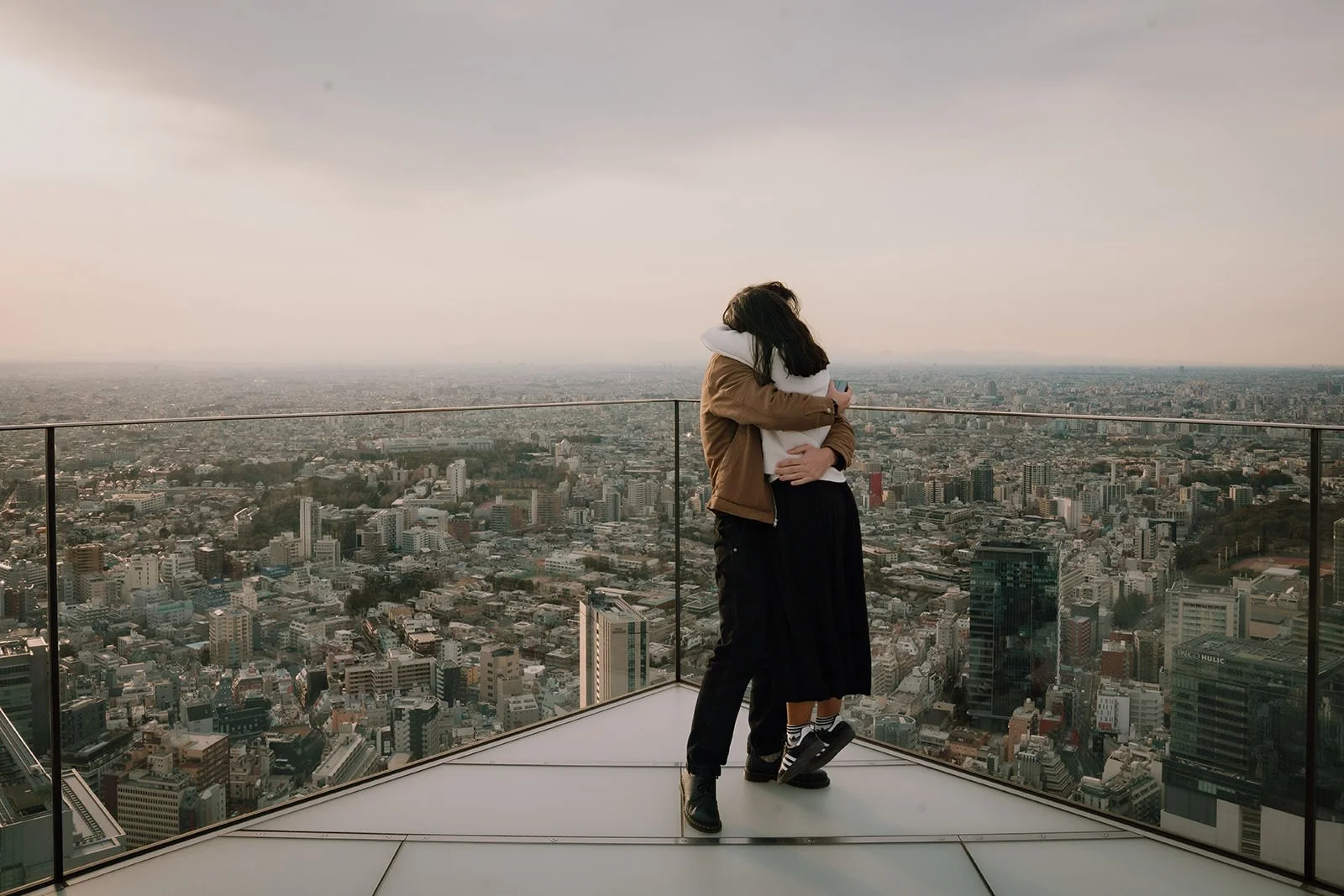 Proposal photoshoot at Shibuya Sky