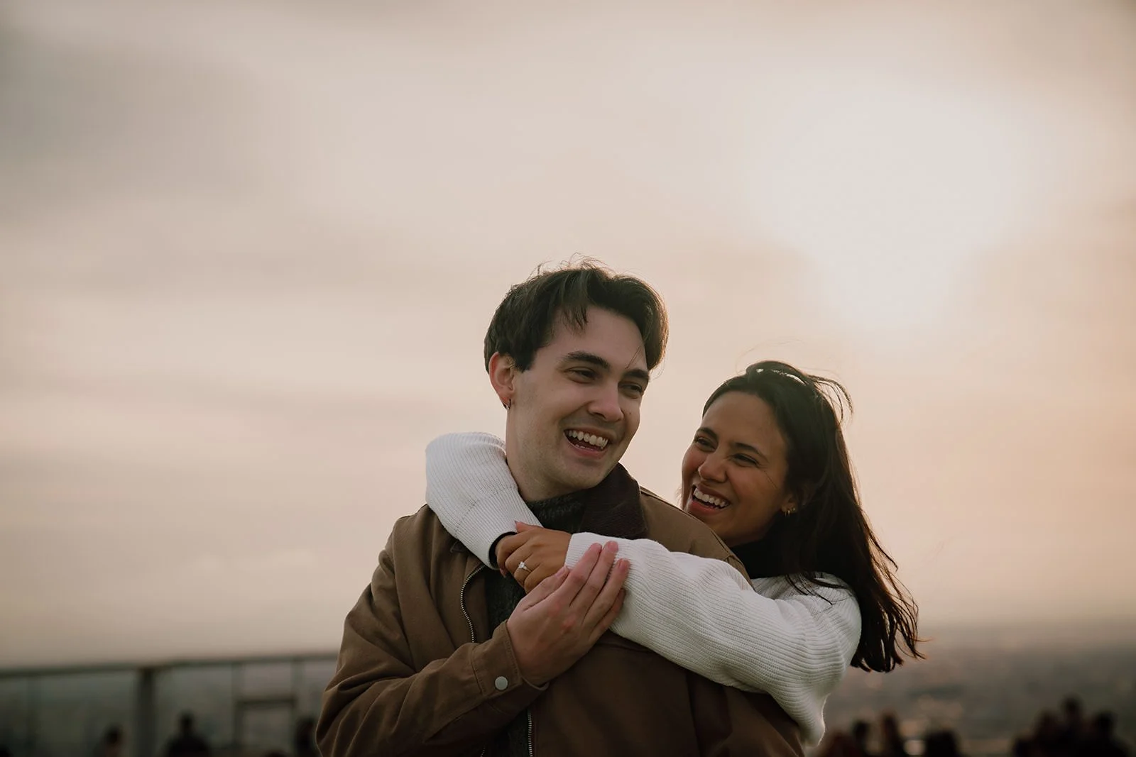 Proposal photoshoot at Shibuya Sky