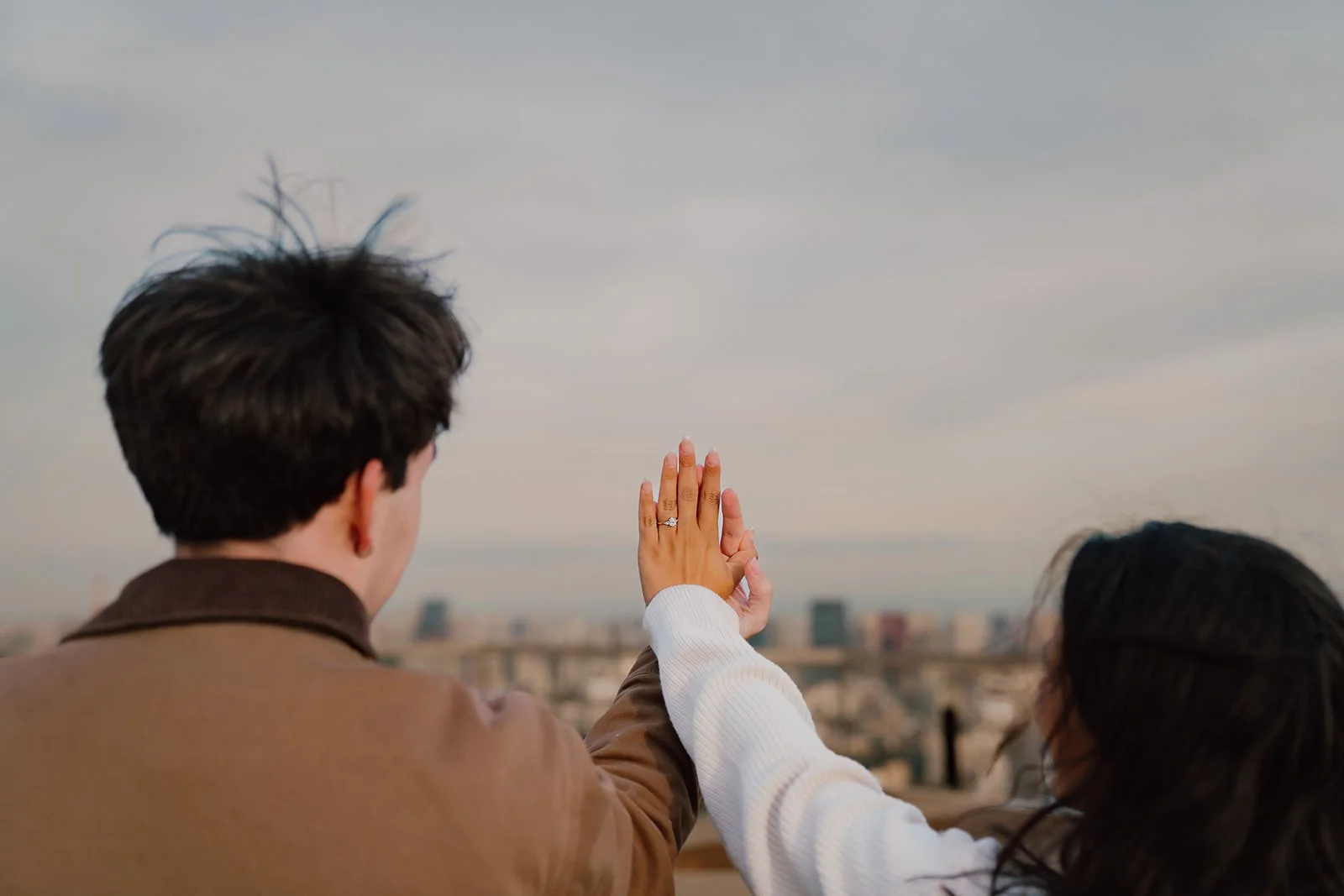 Proposal photoshoot at Shibuya Sky