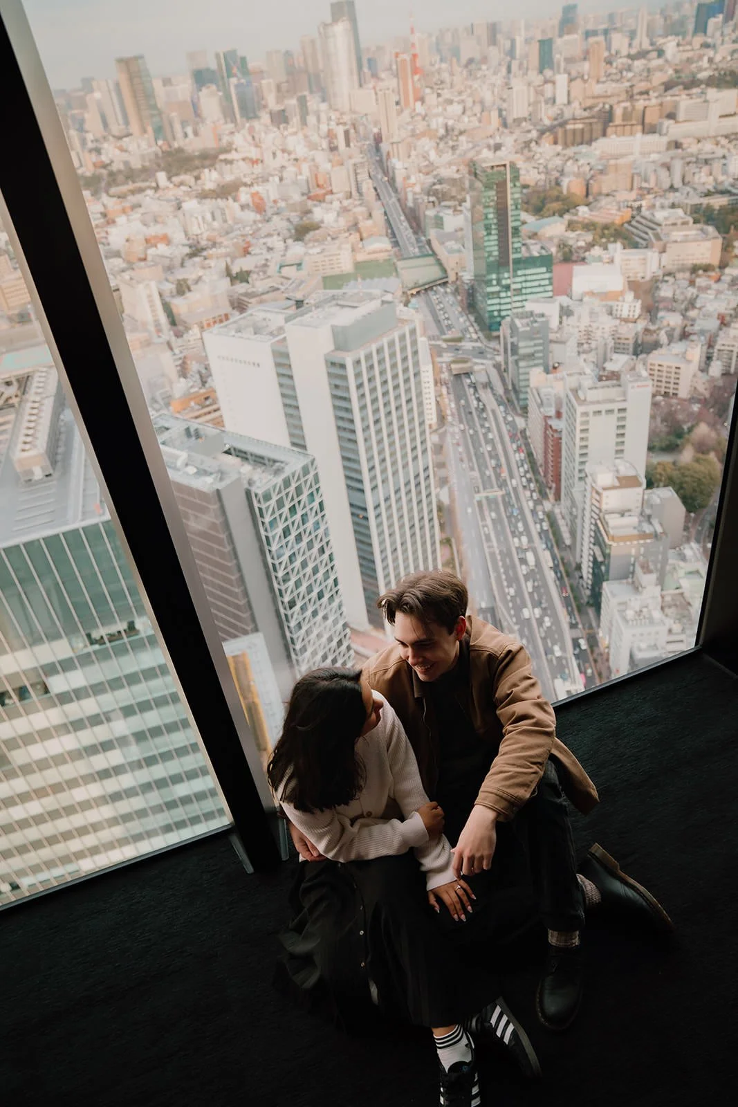 Proposal photoshoot at Shibuya Sky