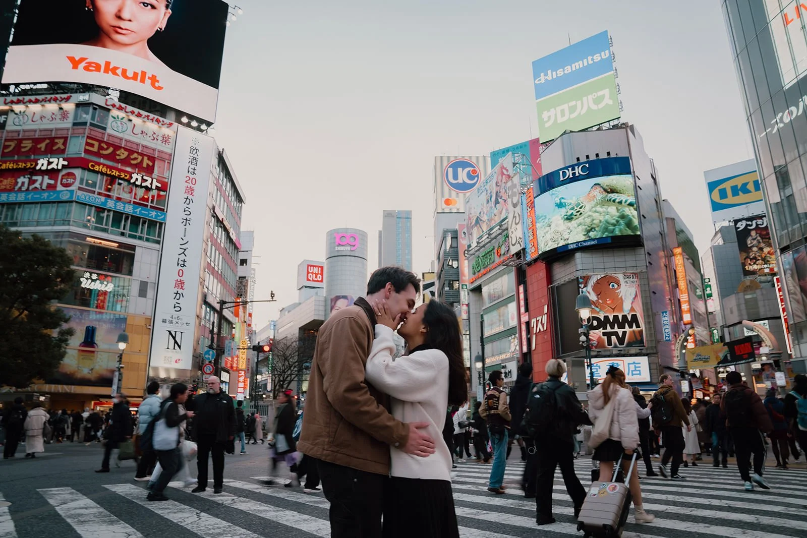 Proposal photoshoot at Shibuya Sky