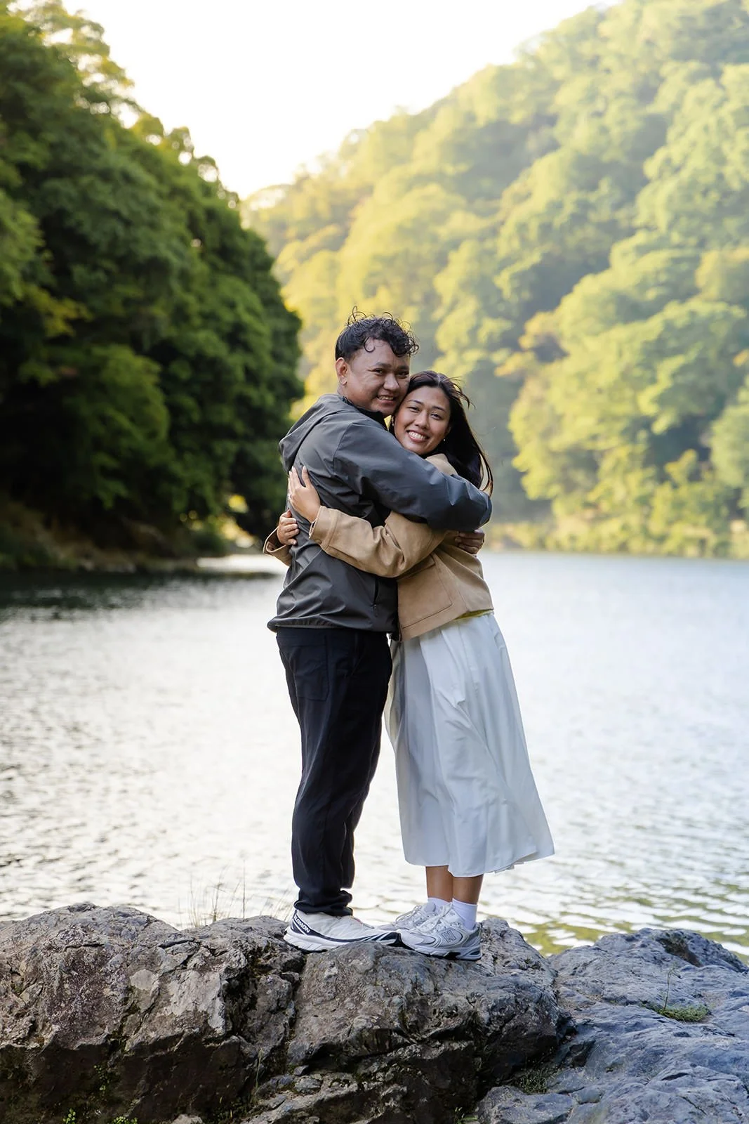 Proposal photoshoot at Katsura River, Arashiyama