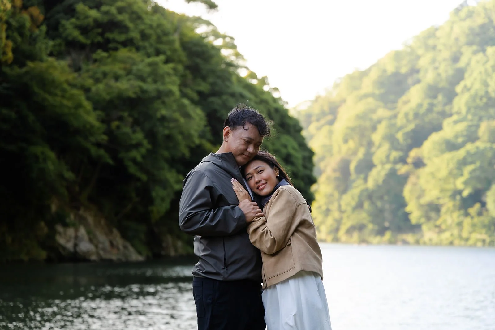 Proposal photoshoot at Katsura River, Arashiyama