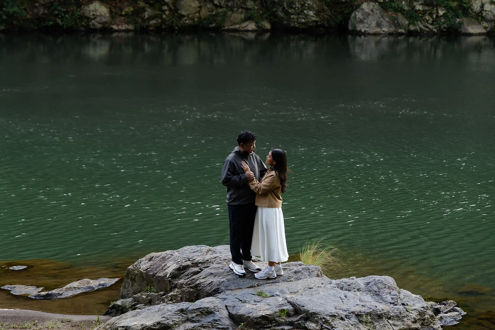 Proposal photoshoot at Katsura River, Arashiyama