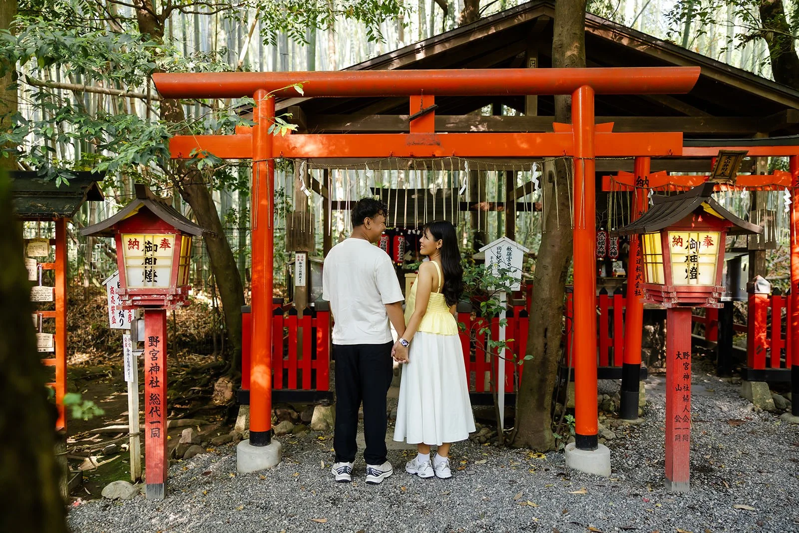 Proposal photoshoot at Katsura River, Arashiyama
