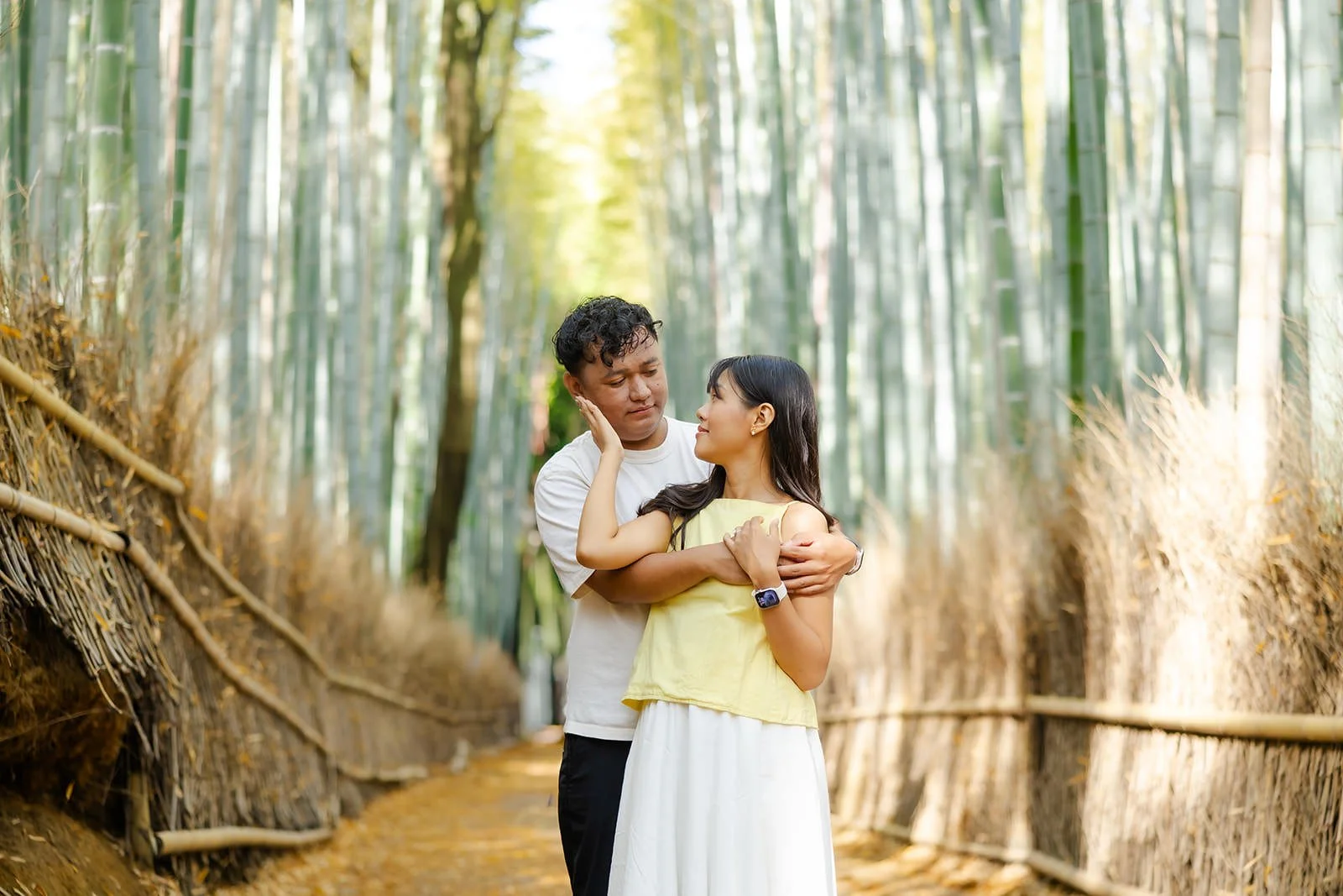 Proposal photoshoot at Katsura River, Arashiyama