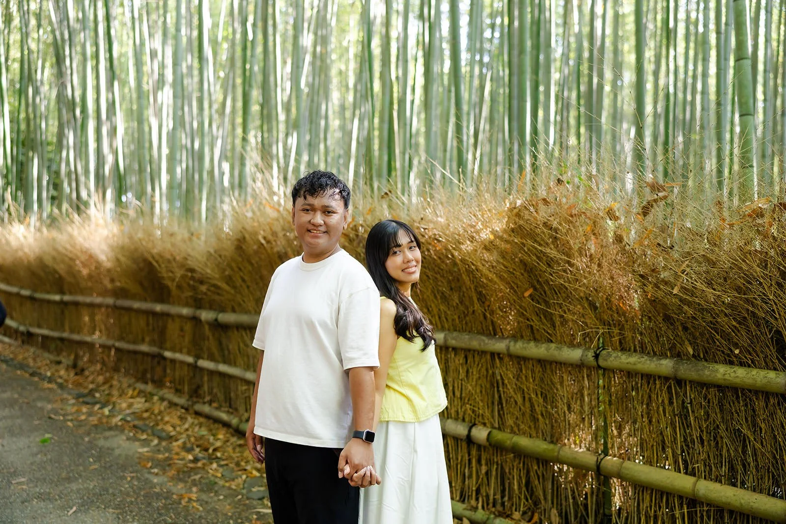Proposal photoshoot at Katsura River, Arashiyama