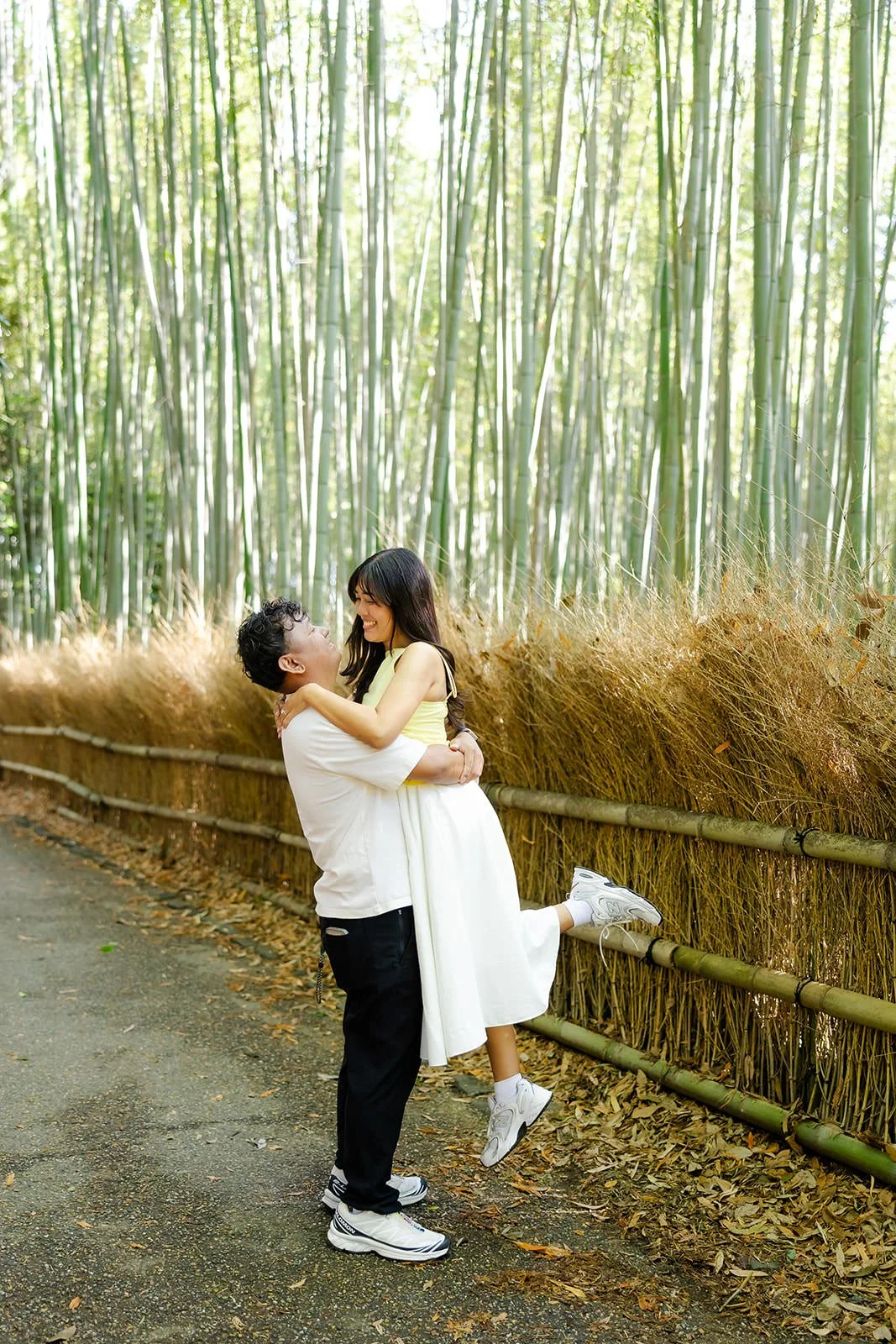 Proposal photoshoot at Katsura River, Arashiyama