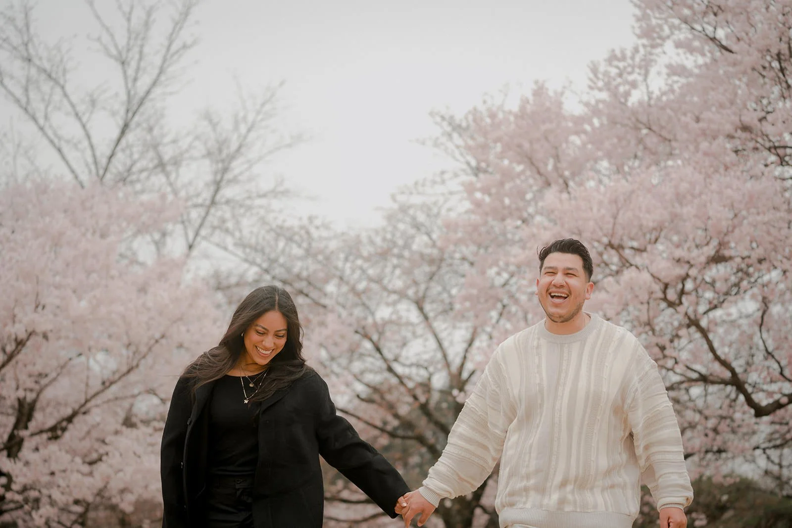Proposal photoshoot at Shinjuku Gyoen — cherry blossom