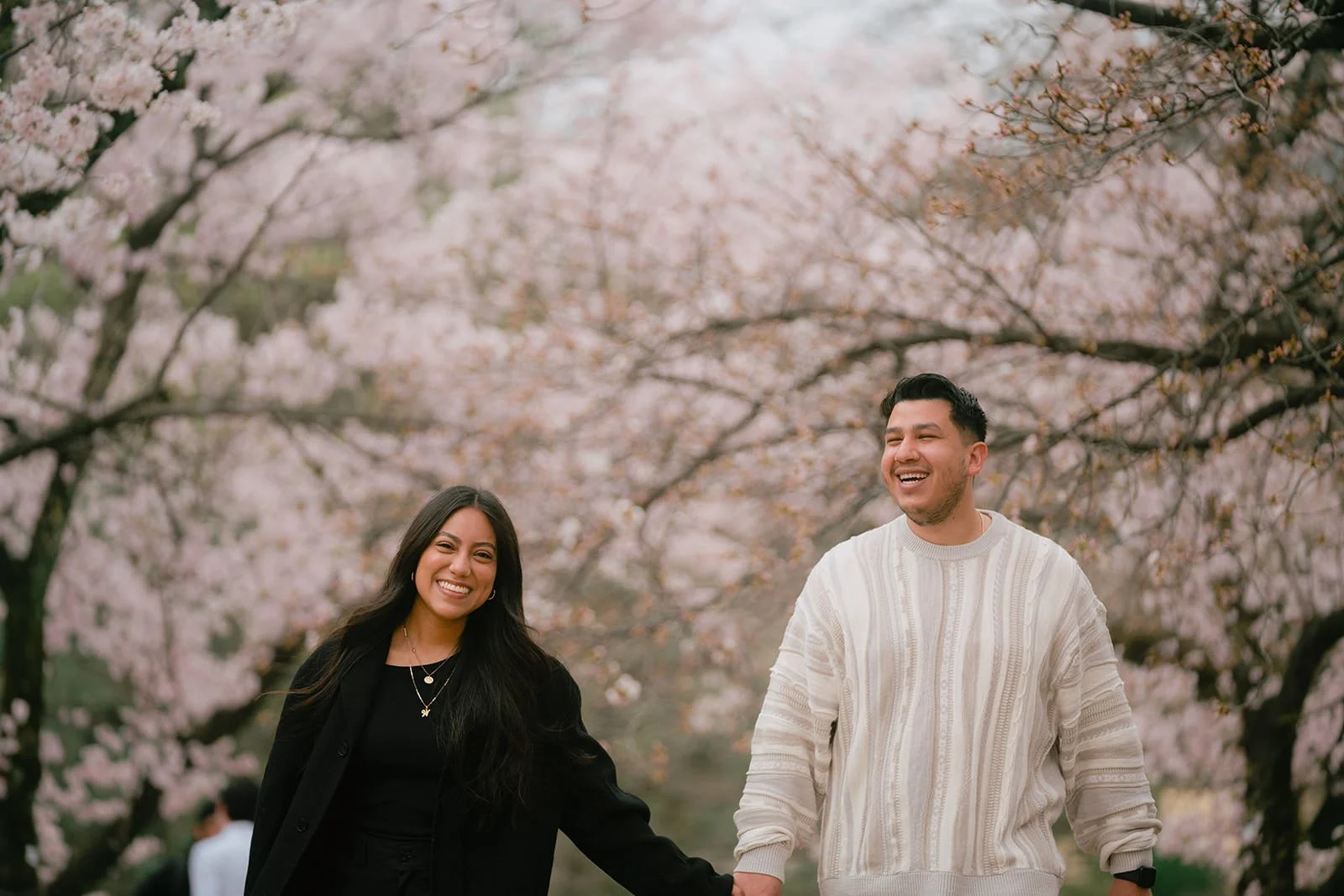 Proposal photoshoot at Shinjuku Gyoen — cherry blossom