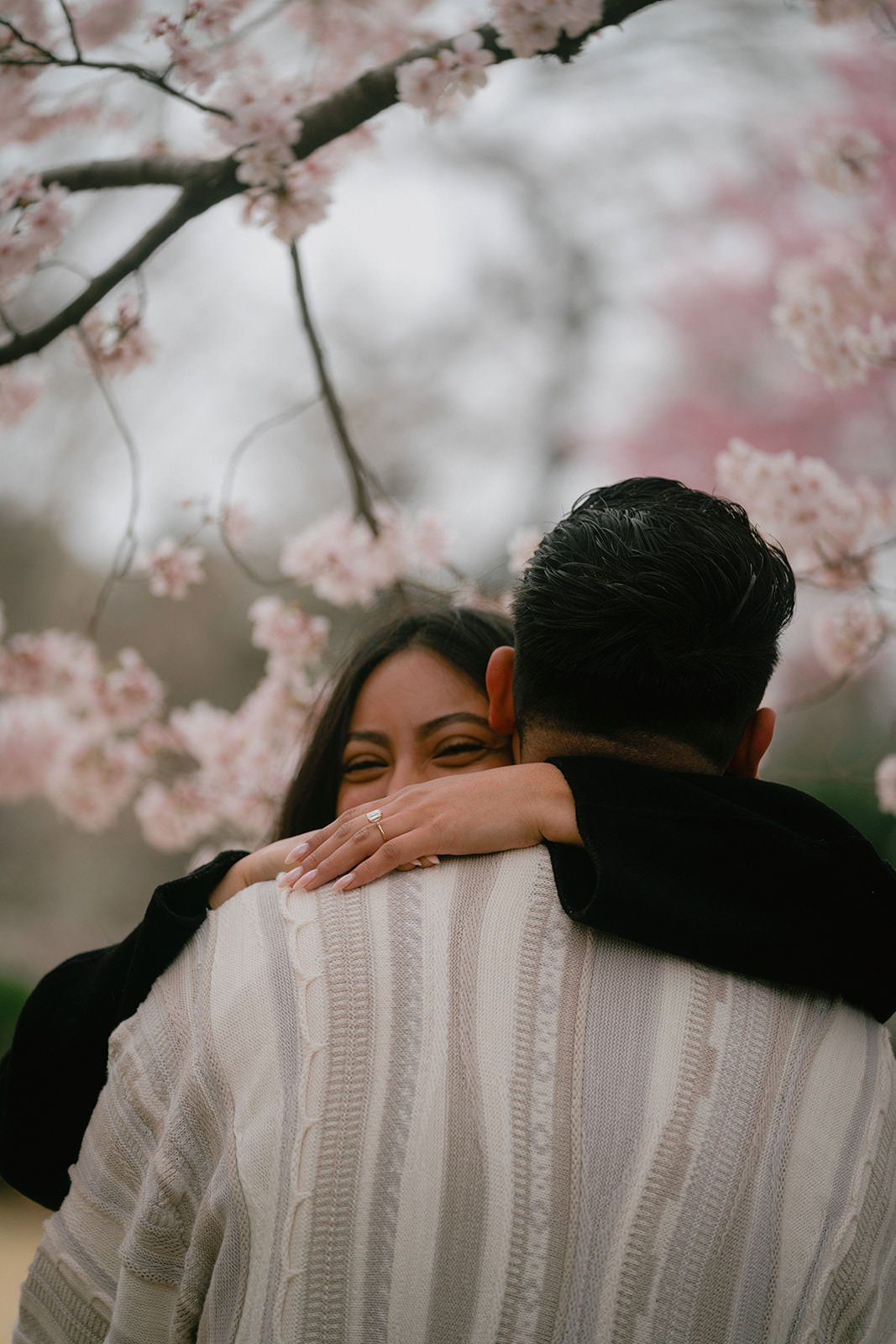Proposal photoshoot at Shinjuku Gyoen — cherry blossom