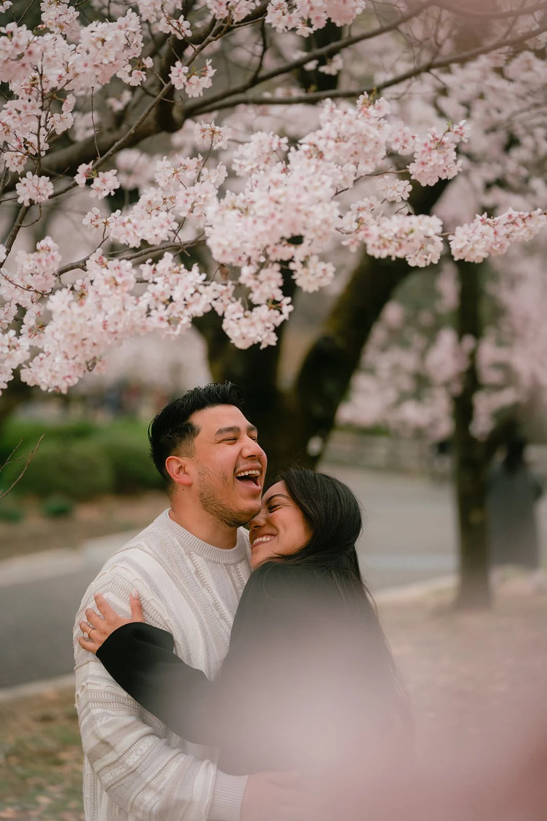 Proposal photoshoot at Shinjuku Gyoen — cherry blossom