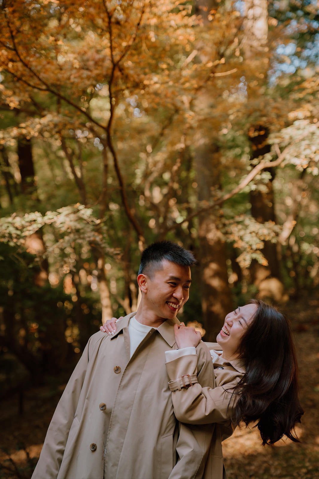 Proposal photoshoot at Daigo-ji — autumn