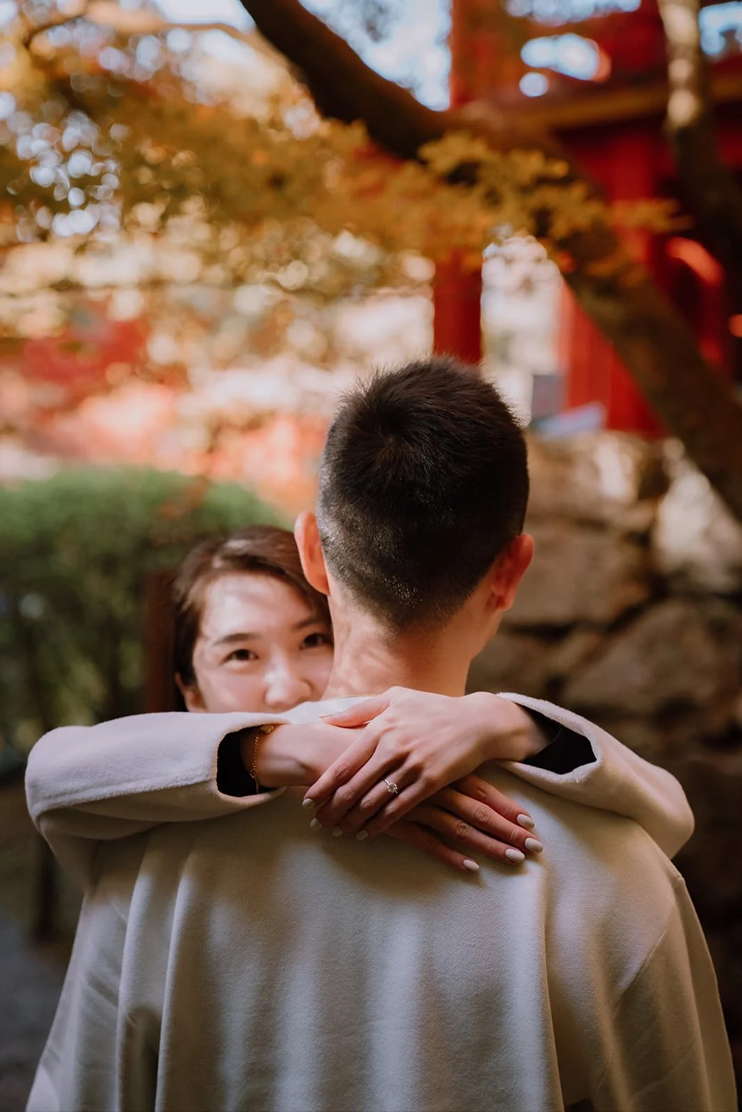 Proposal photoshoot at Daigo-ji — autumn