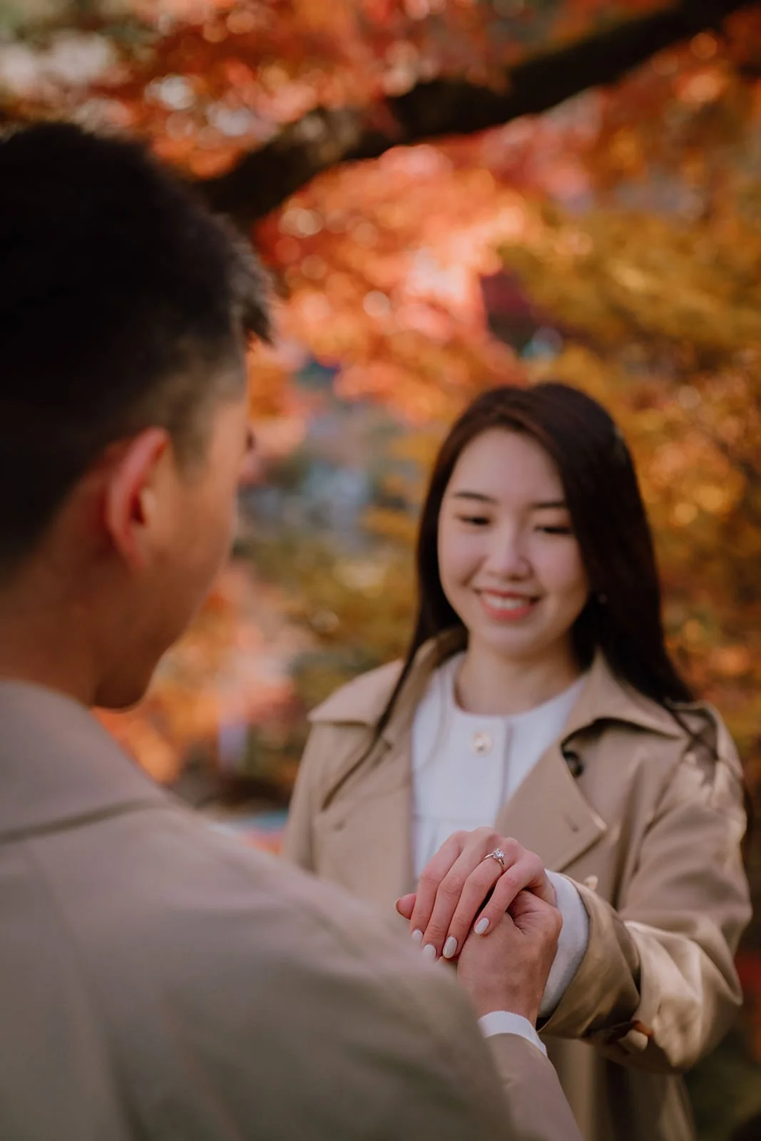 Proposal photoshoot at Daigo-ji — autumn
