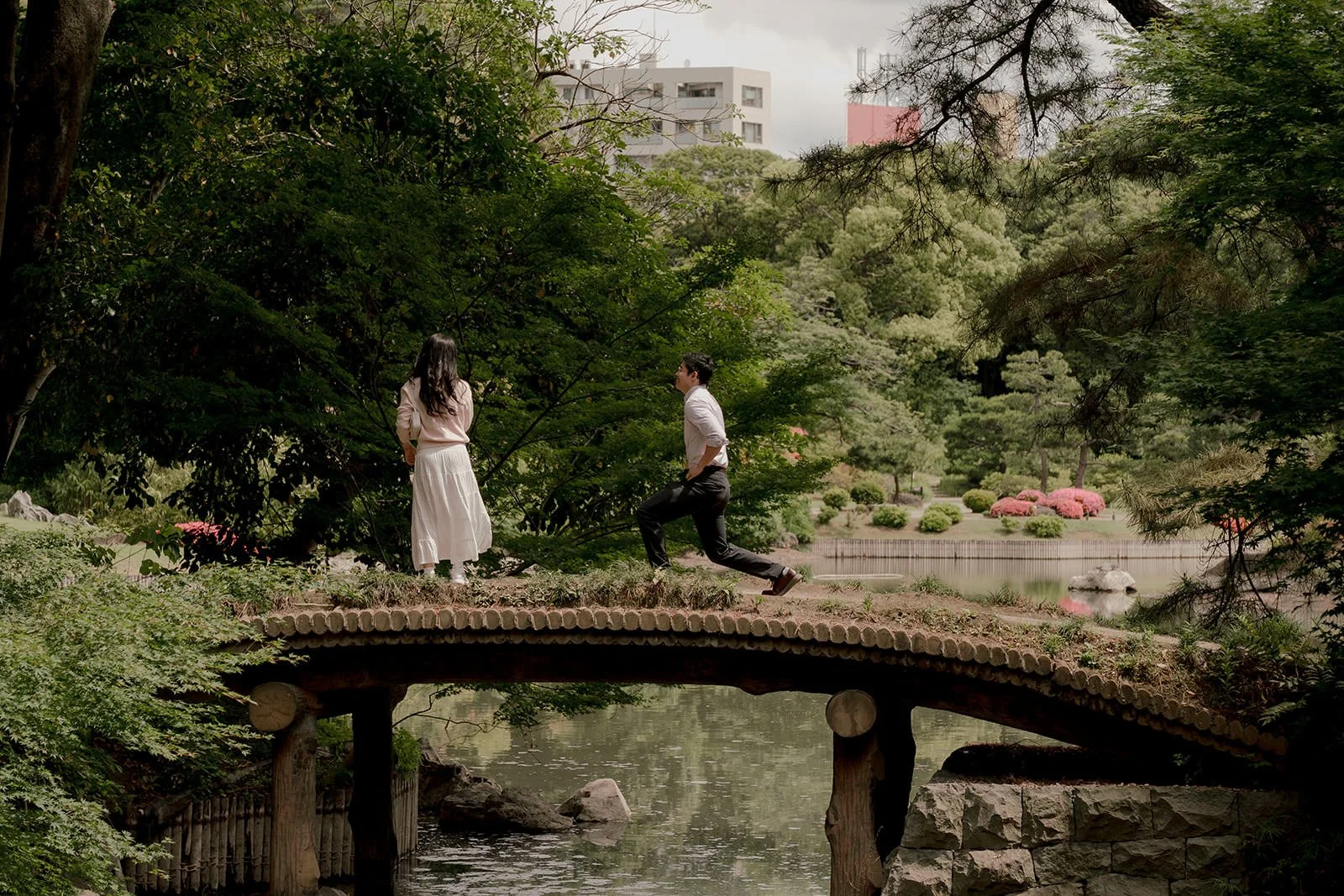 Morning proposal shoot Rikugien Tokyo