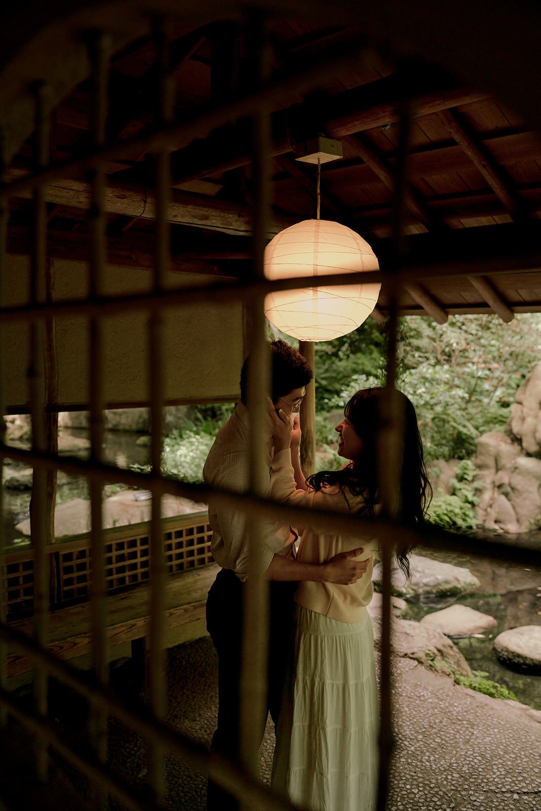 Garden portrait session after Tokyo proposal