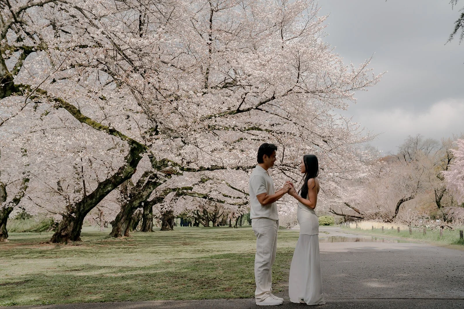 Tokyo spring proposal photography cherry blossoms