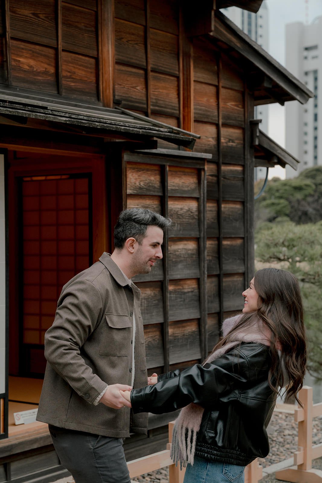 Tokyo proposal photography plum blossom winter