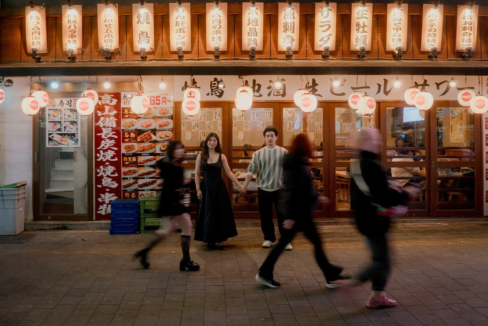 couples photoshoot shinjuku night