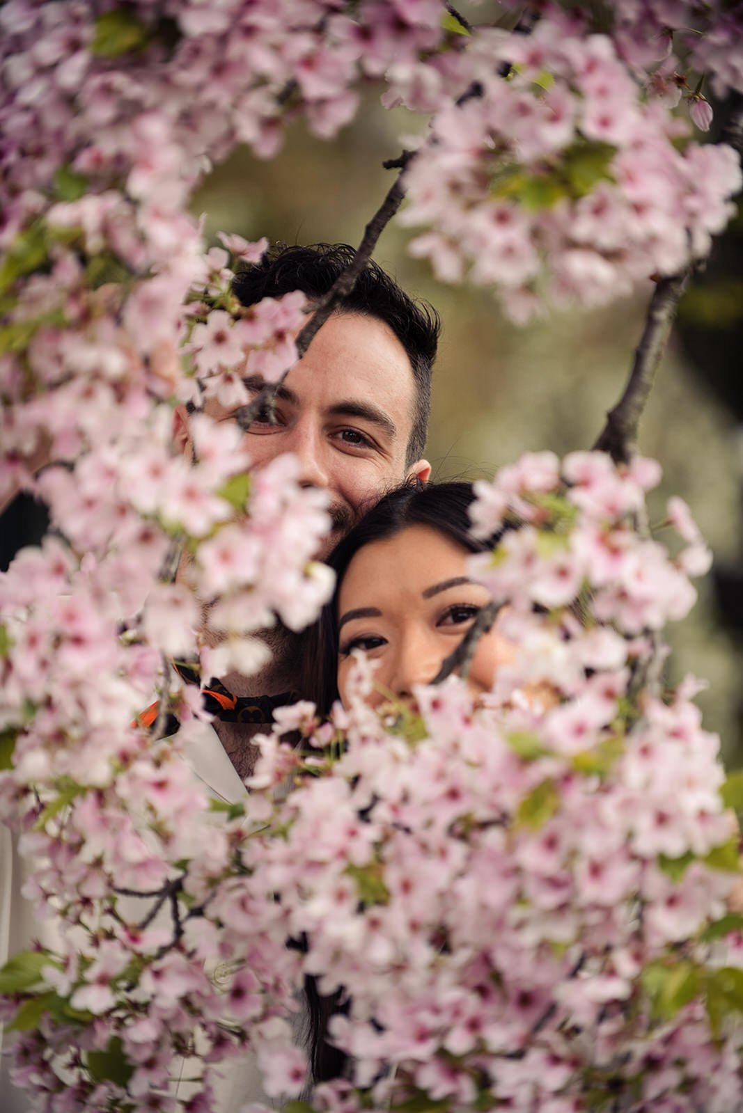 couples photoshoot tokyo cherry blossom
