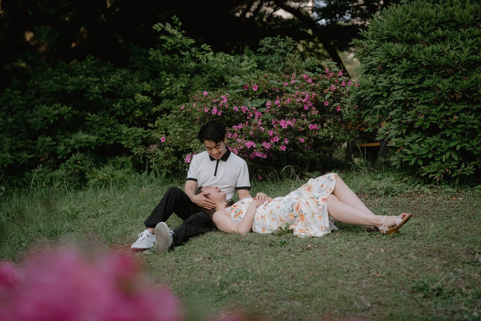 couples photoshoot tokyo hibiya park