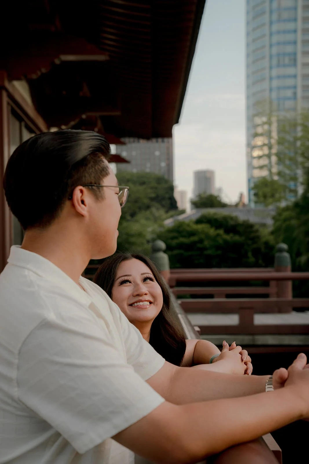couples photoshoot zojoji tokyo tower