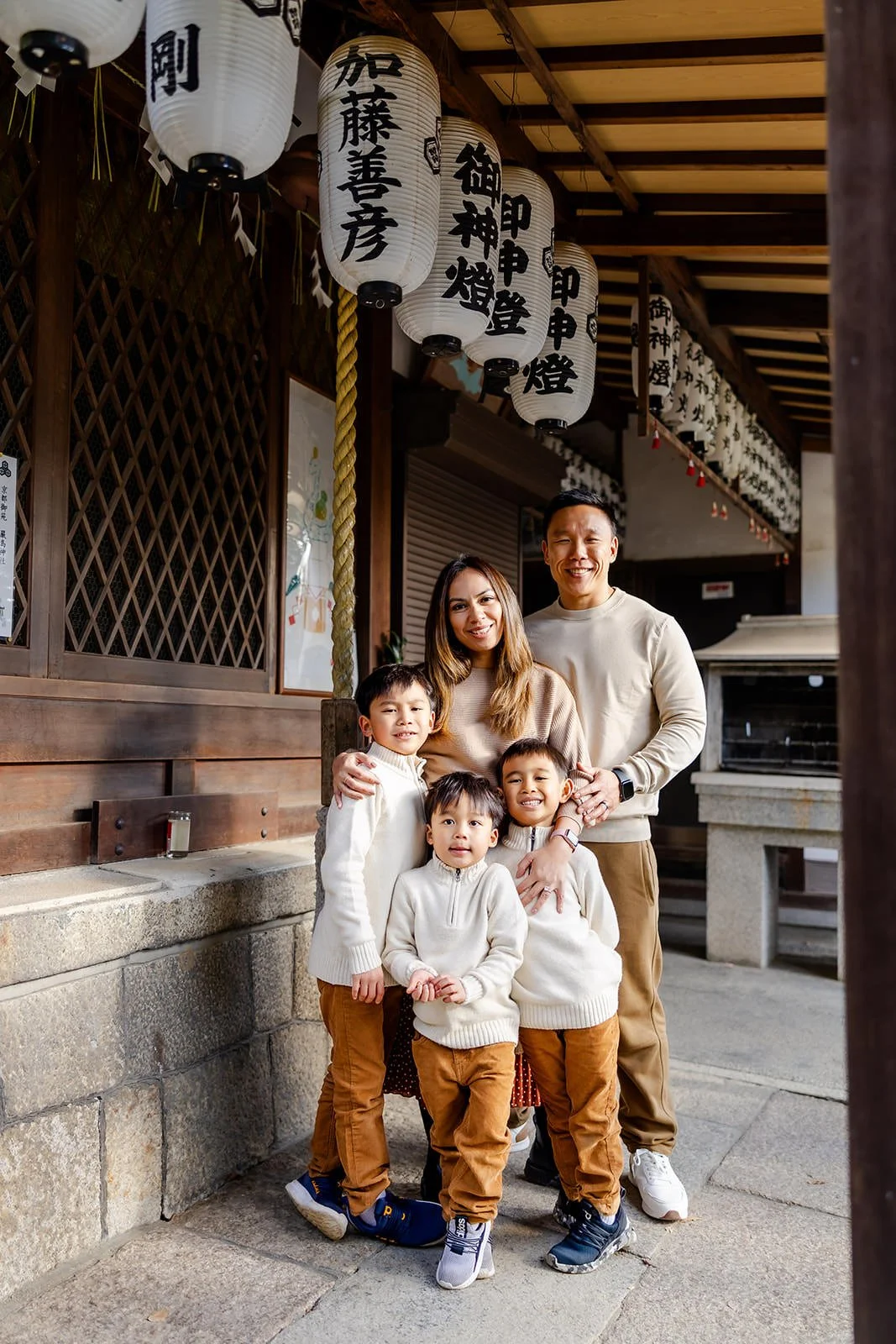 family photoshoot kyoto autumn