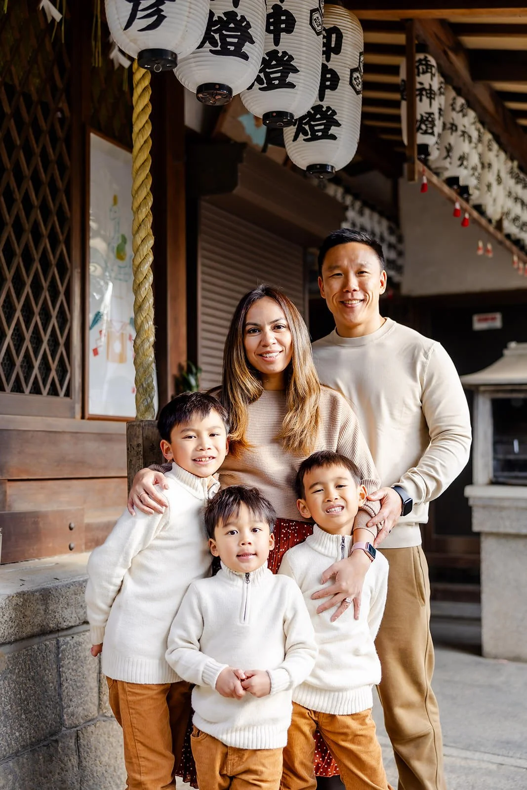 family photoshoot kyoto autumn