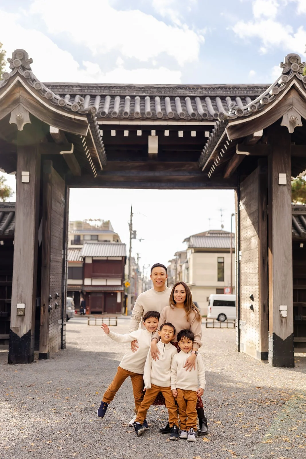 family photoshoot kyoto autumn