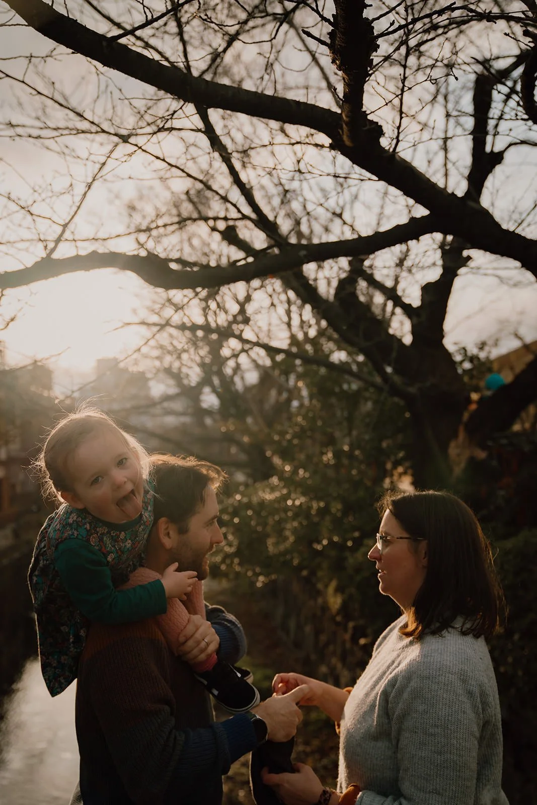 family photoshoot kyoto gion shirakawa sunset