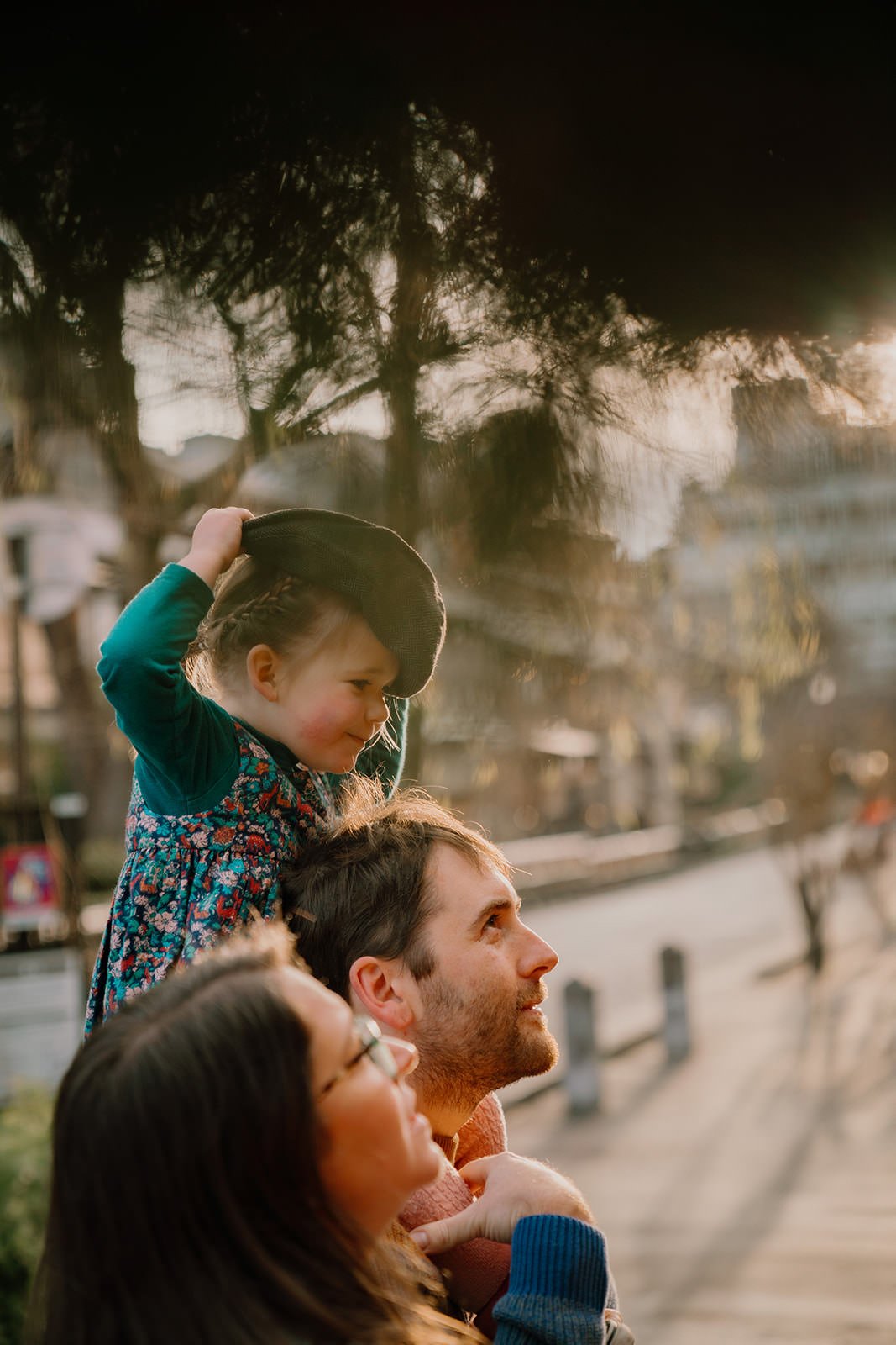family photoshoot kyoto gion shirakawa sunset