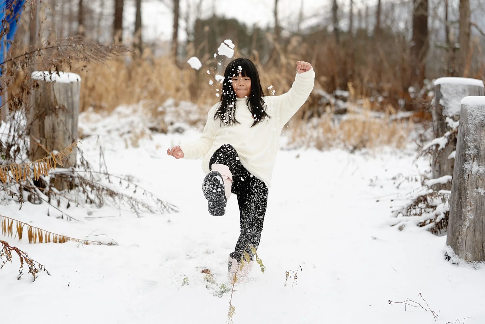 family photoshoot sapporo snow