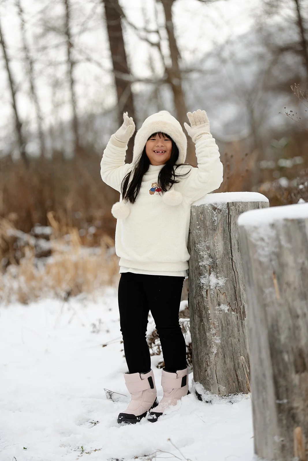 family photoshoot sapporo snow
