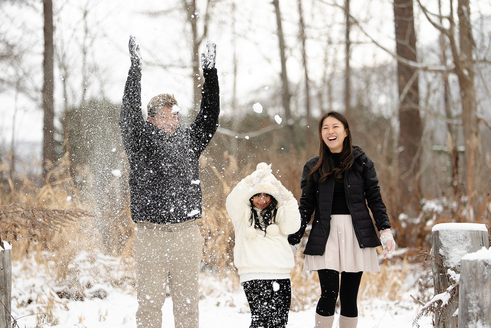 family photoshoot sapporo snow