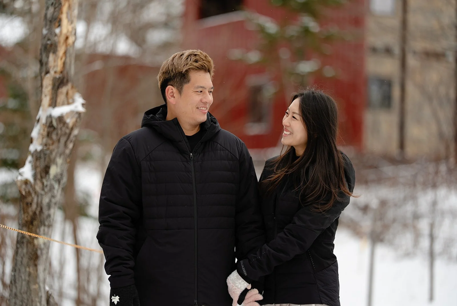 family photoshoot sapporo snow