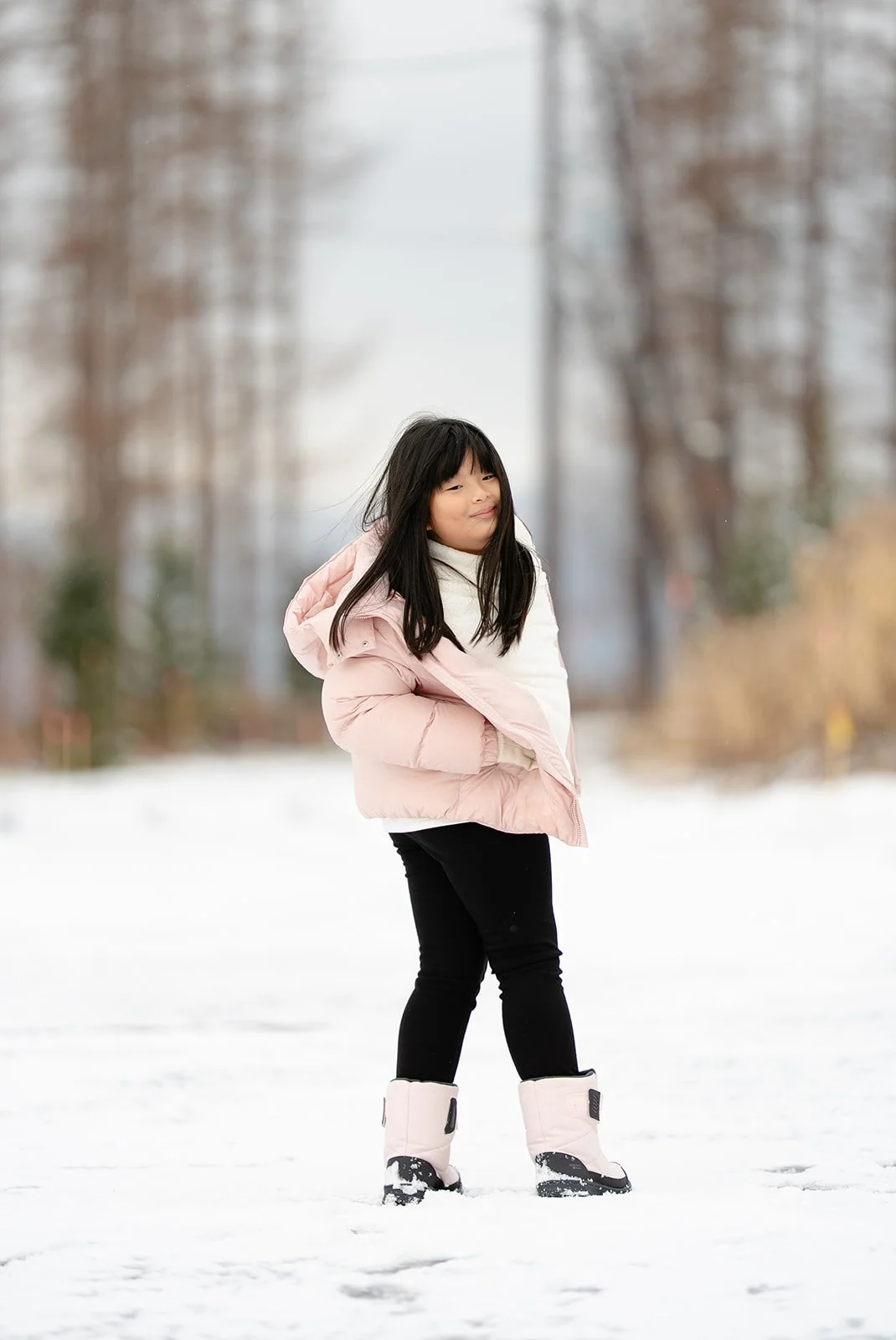 family photoshoot sapporo snow
