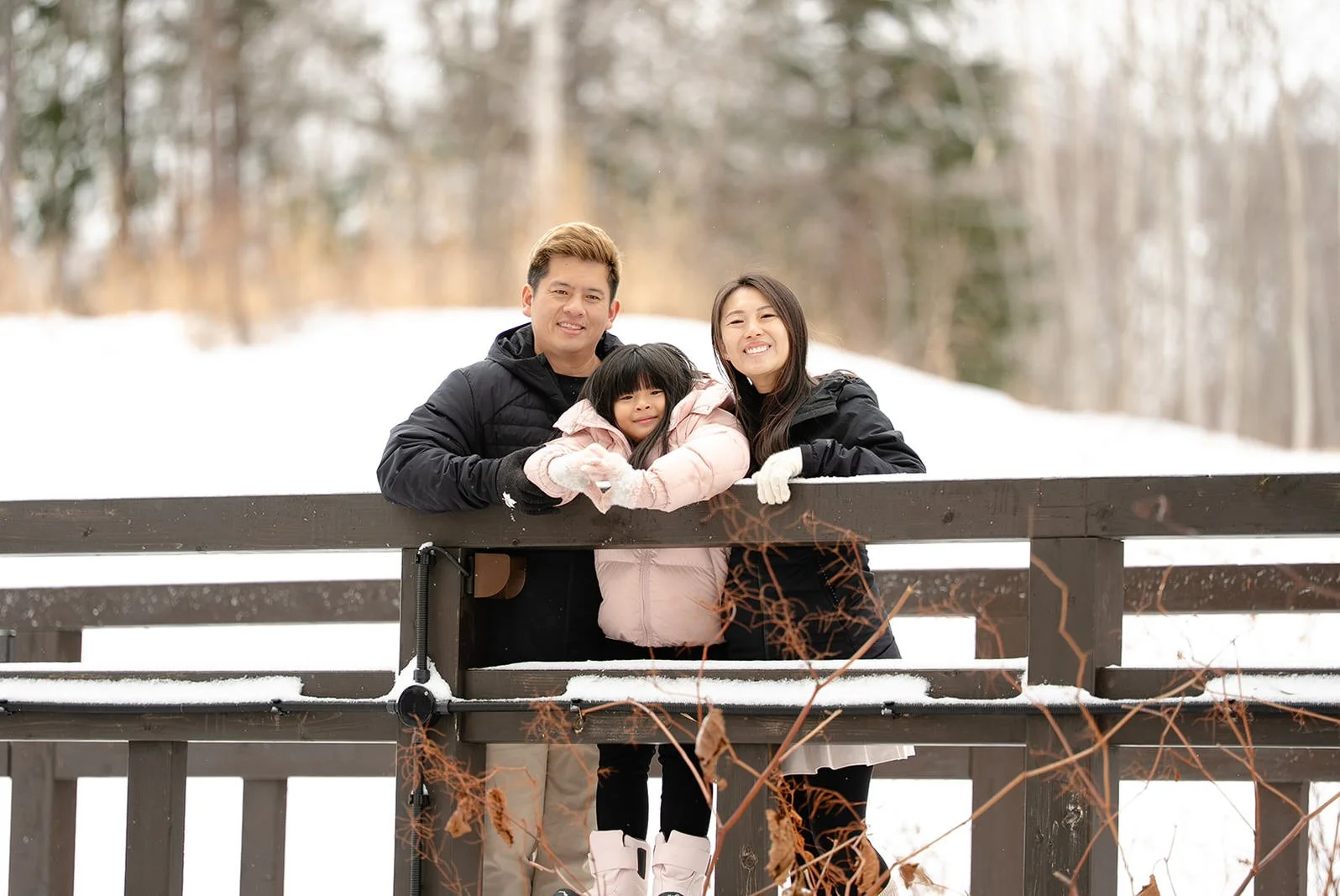 family photoshoot sapporo snow