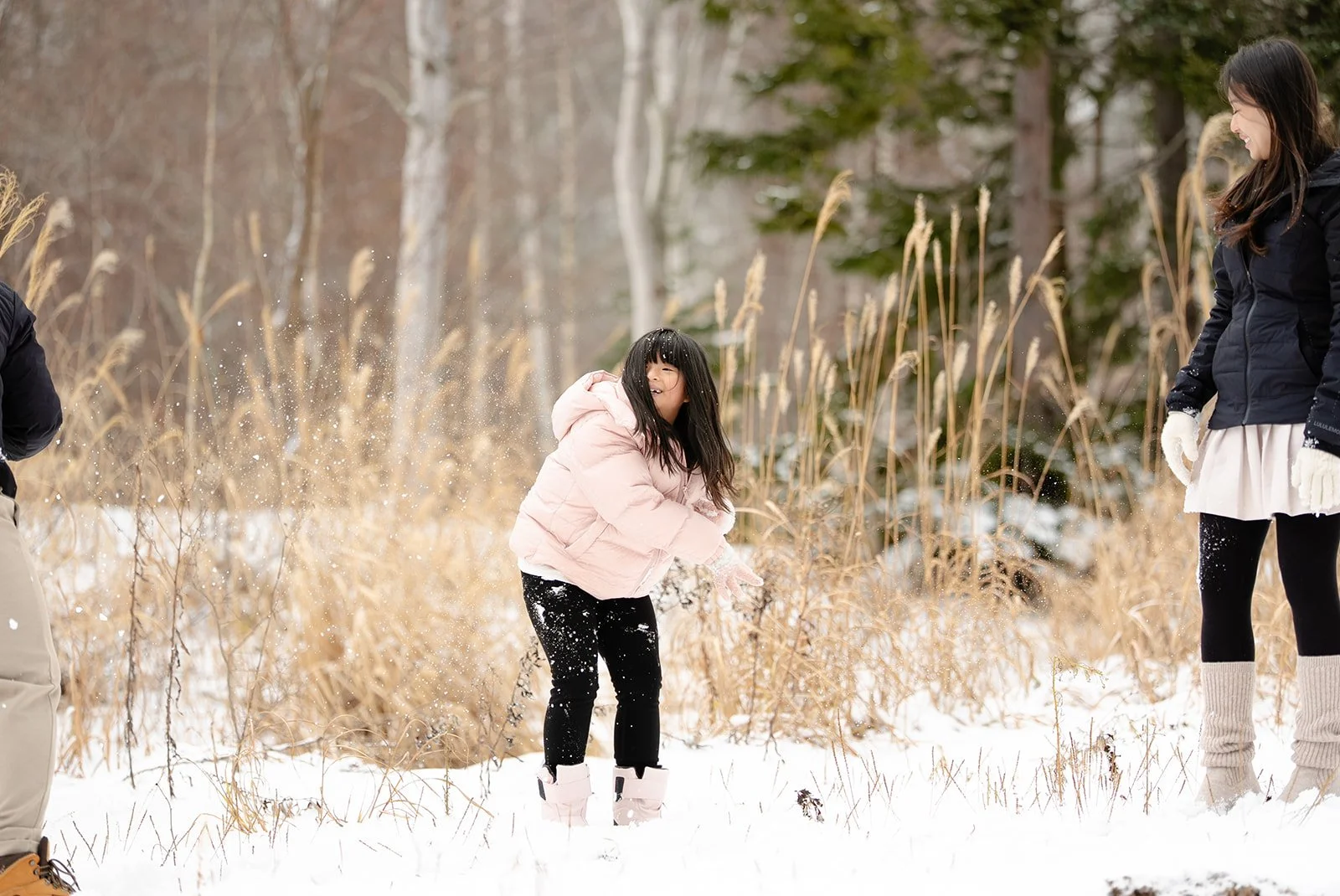 family photoshoot sapporo snow