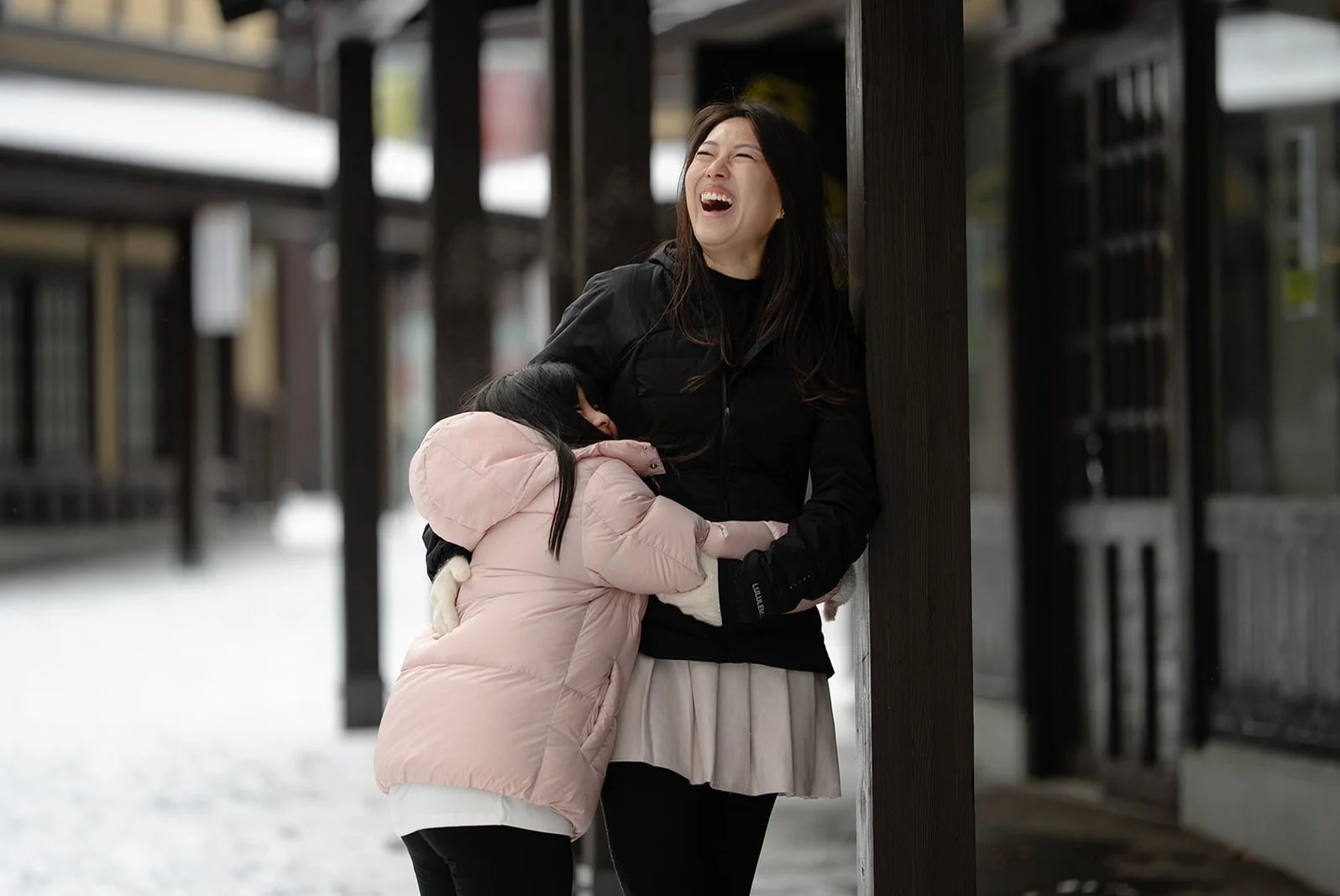 family photoshoot sapporo snow