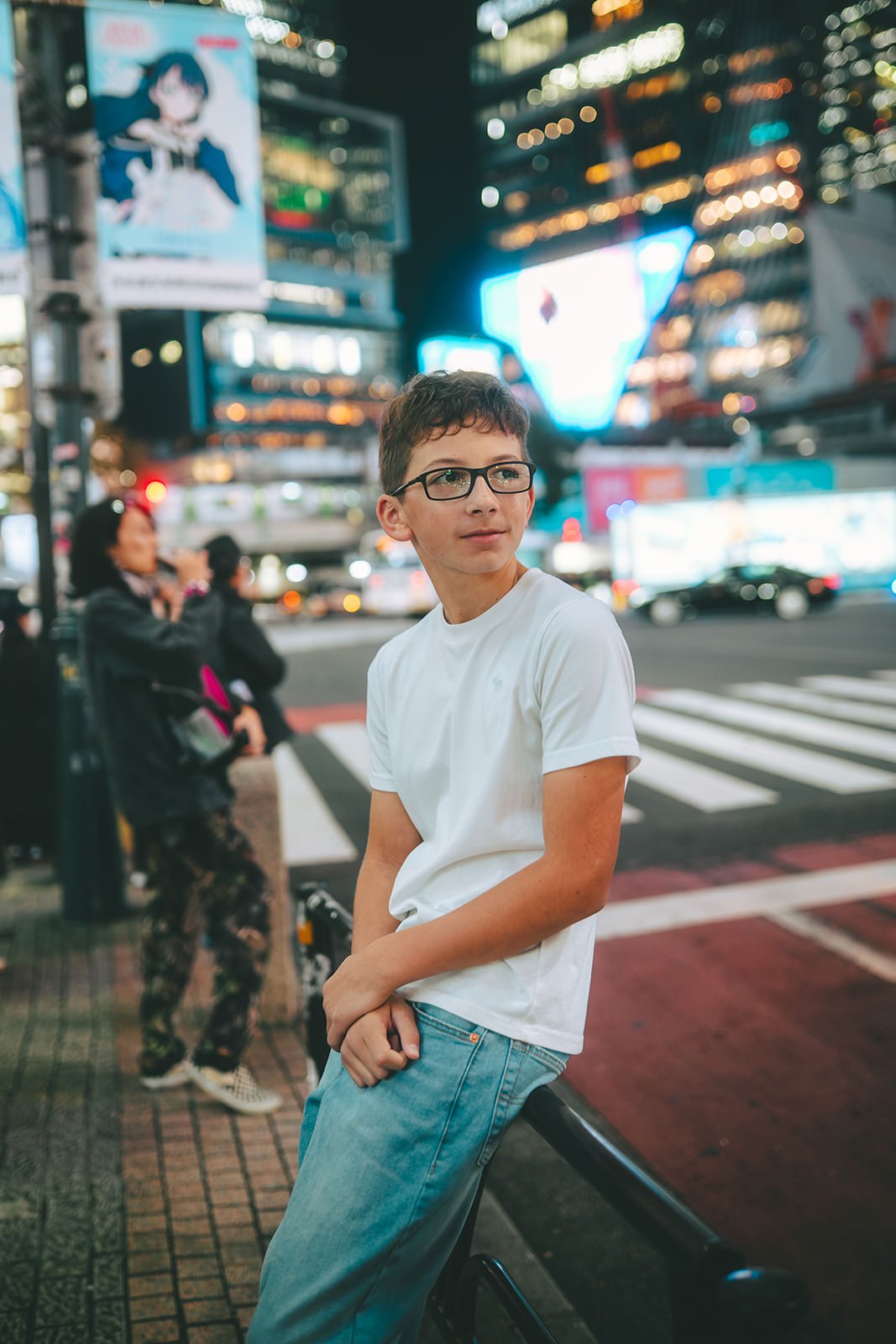 family photoshoot shibuya crossing