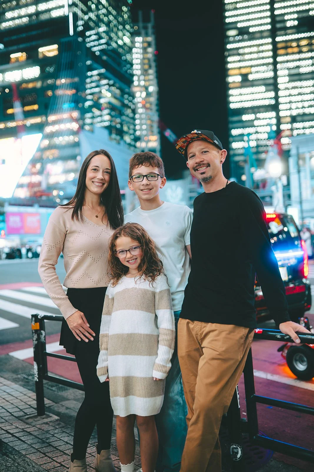 family photoshoot shibuya crossing