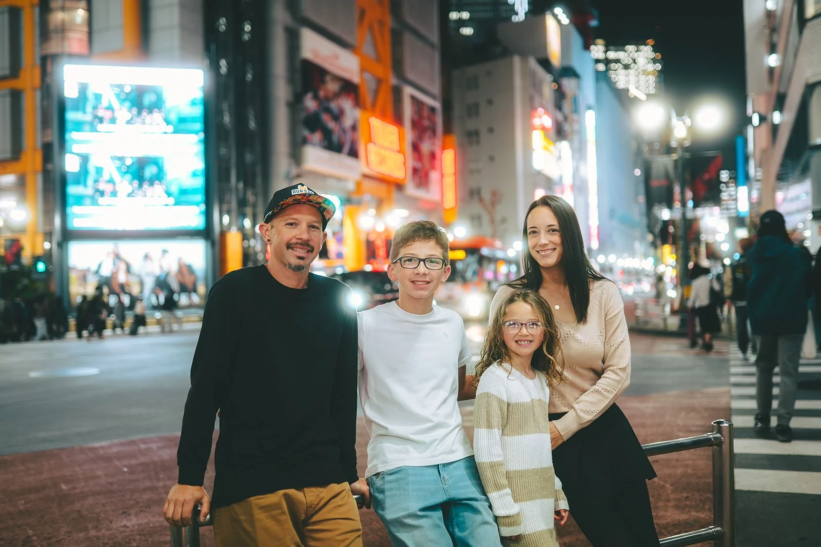 family photoshoot shibuya crossing