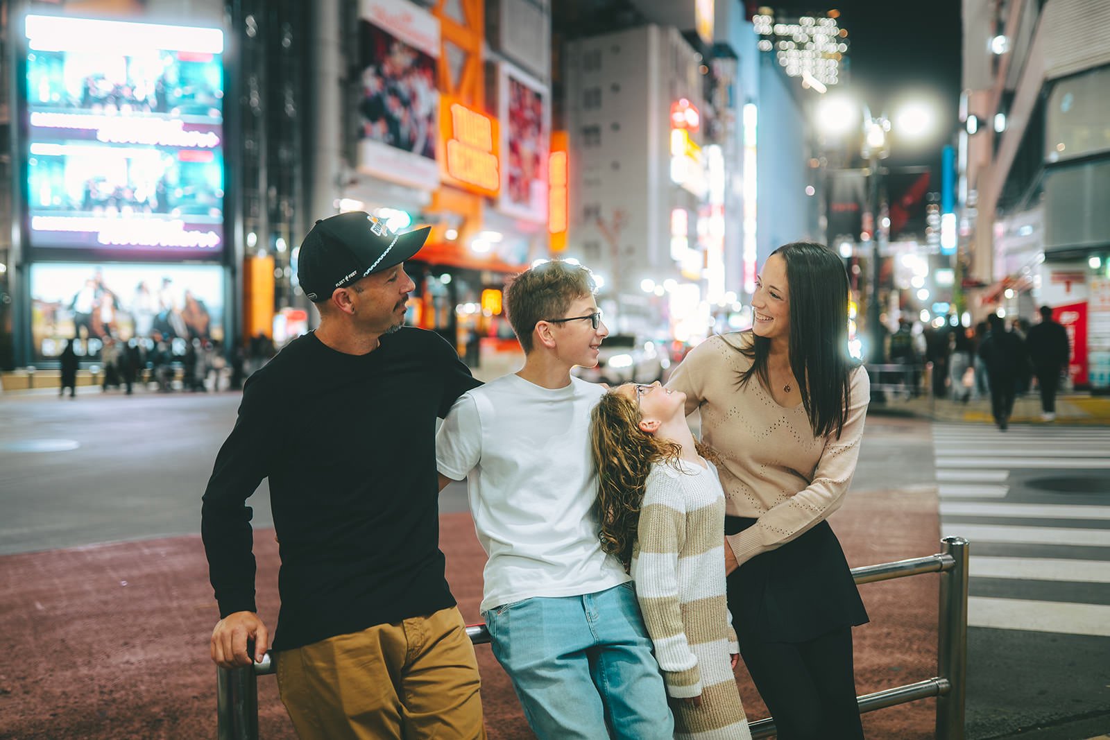 family photoshoot shibuya crossing