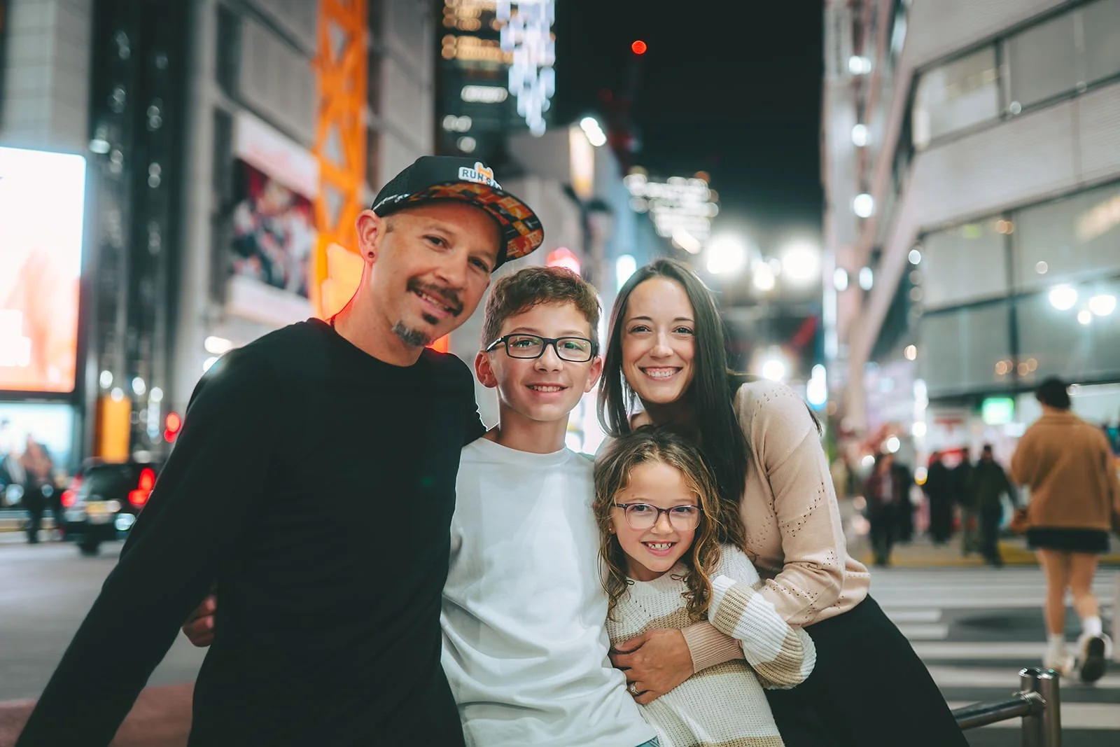 family photoshoot shibuya crossing