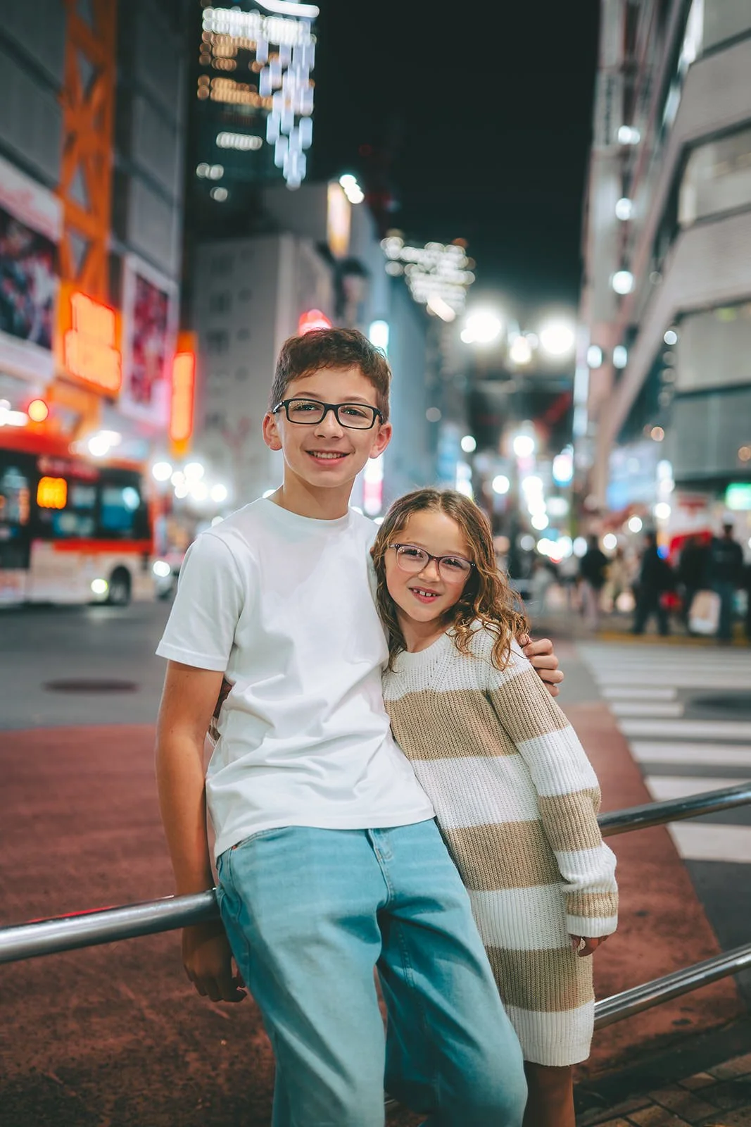 family photoshoot shibuya crossing