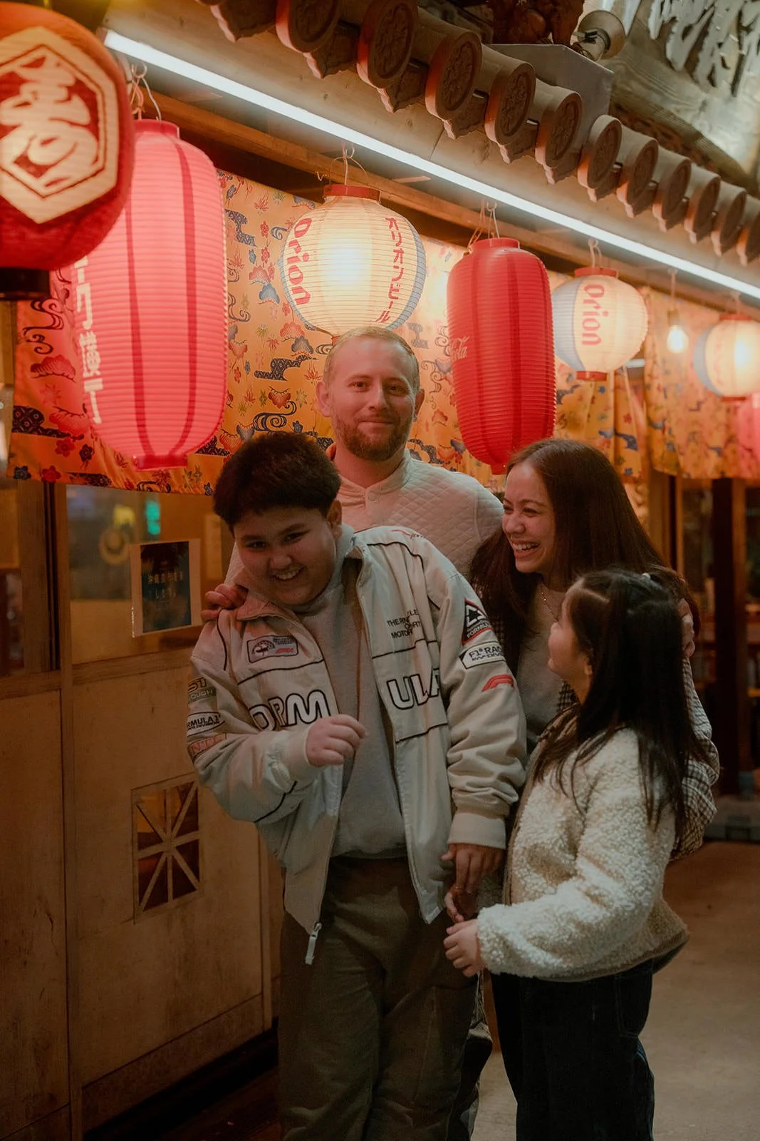 family photoshoot shibuya night